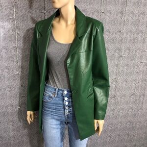 NWOT Faux Leather Blazer